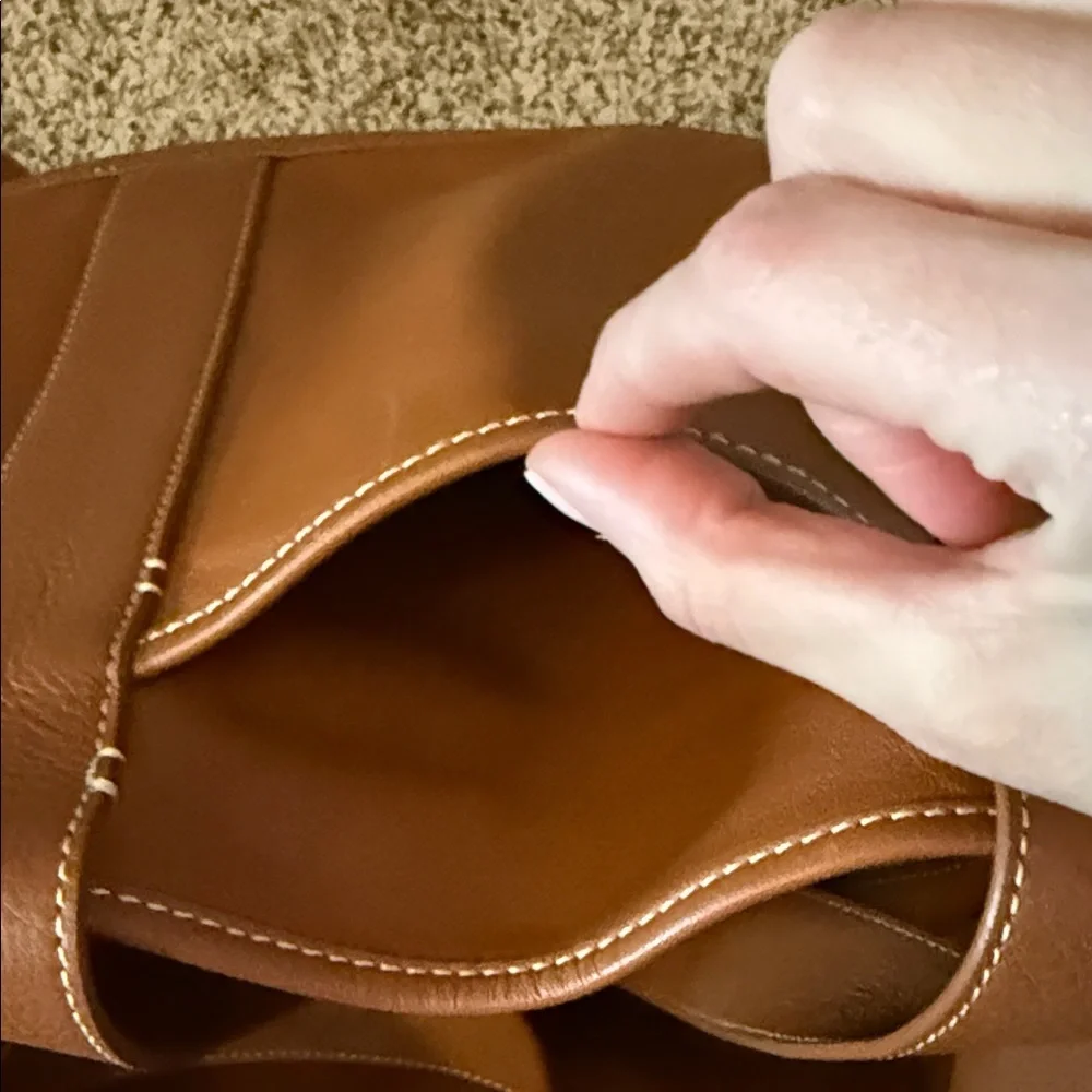 J.Crew Genuine Leather Tote / Shoulder Bag